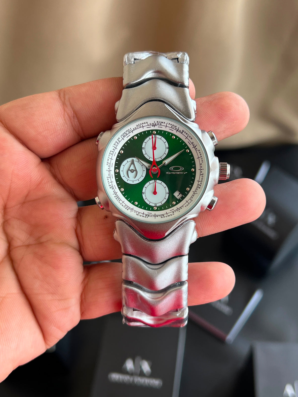 OAKLEY ×GMT ALL CHRONOGRAPH WORKING 🔥