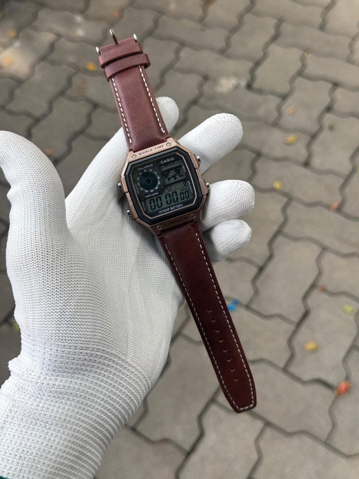 Casio Illuminator World map edition HQ (METAL CASE )💫