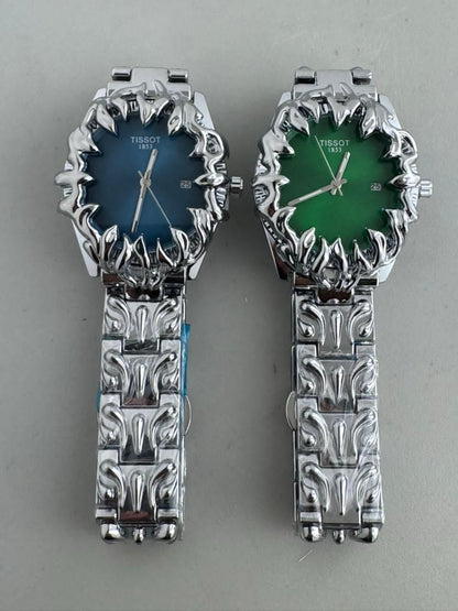 Alabaster Y2K - Gothic Flame - Spiked watches unisex 💀
