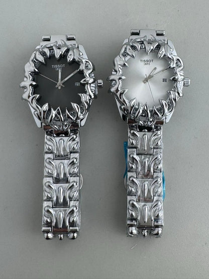 Alabaster Y2K - Gothic Flame - Spiked watches unisex 💀