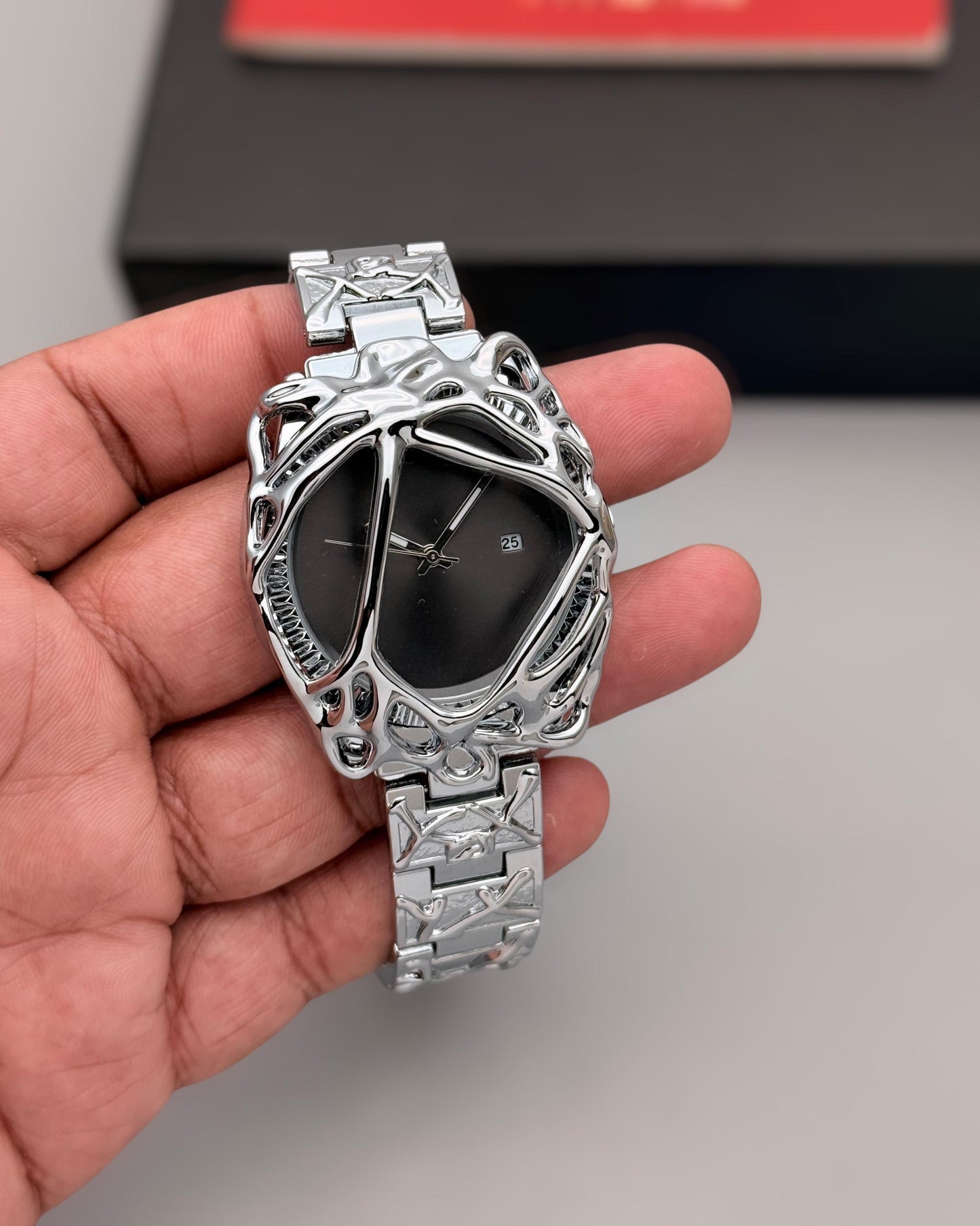 Y2K - SPIKED WATCH - SPIDER WEB ⚡