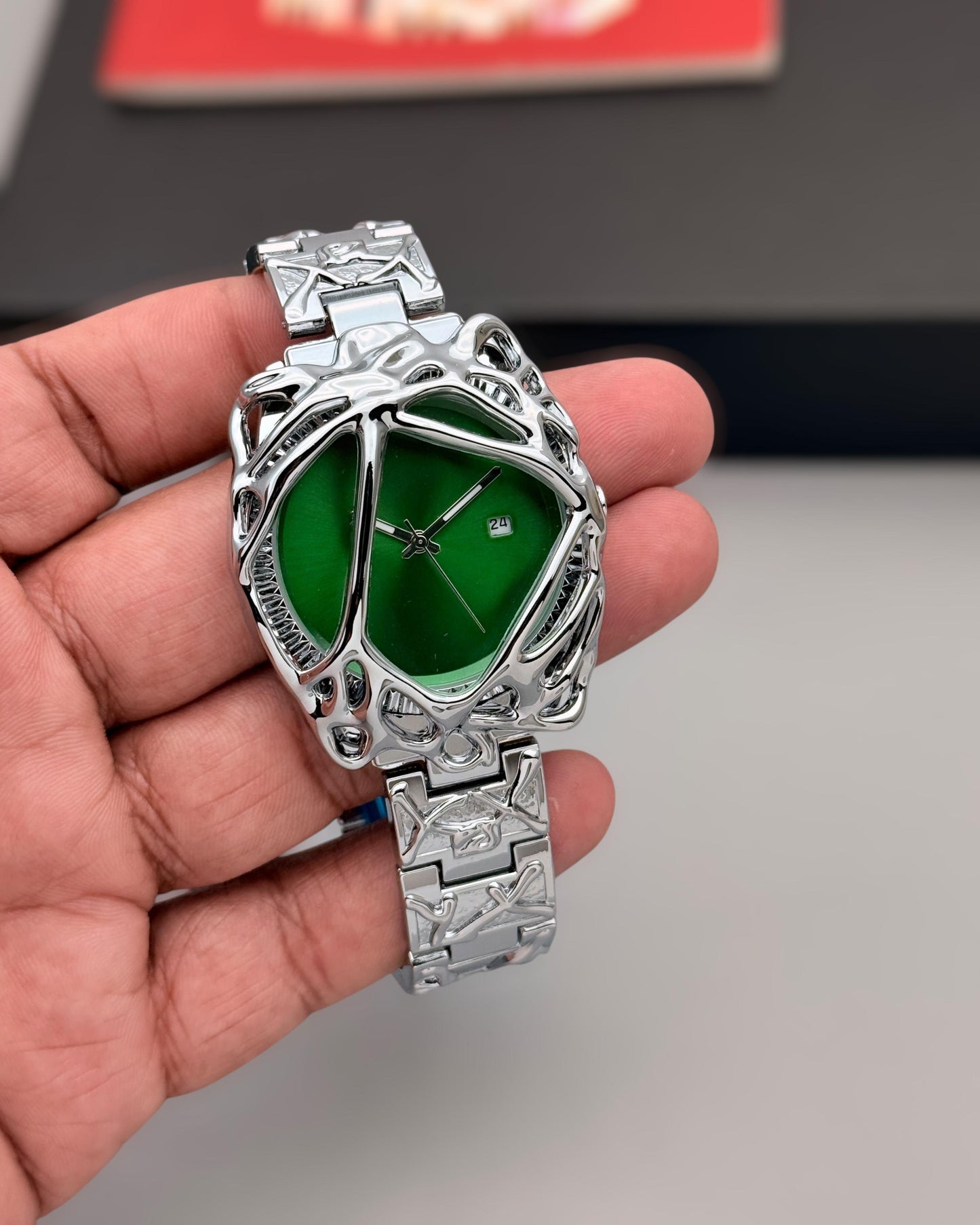 Y2K - SPIKED WATCH - SPIDER WEB ⚡