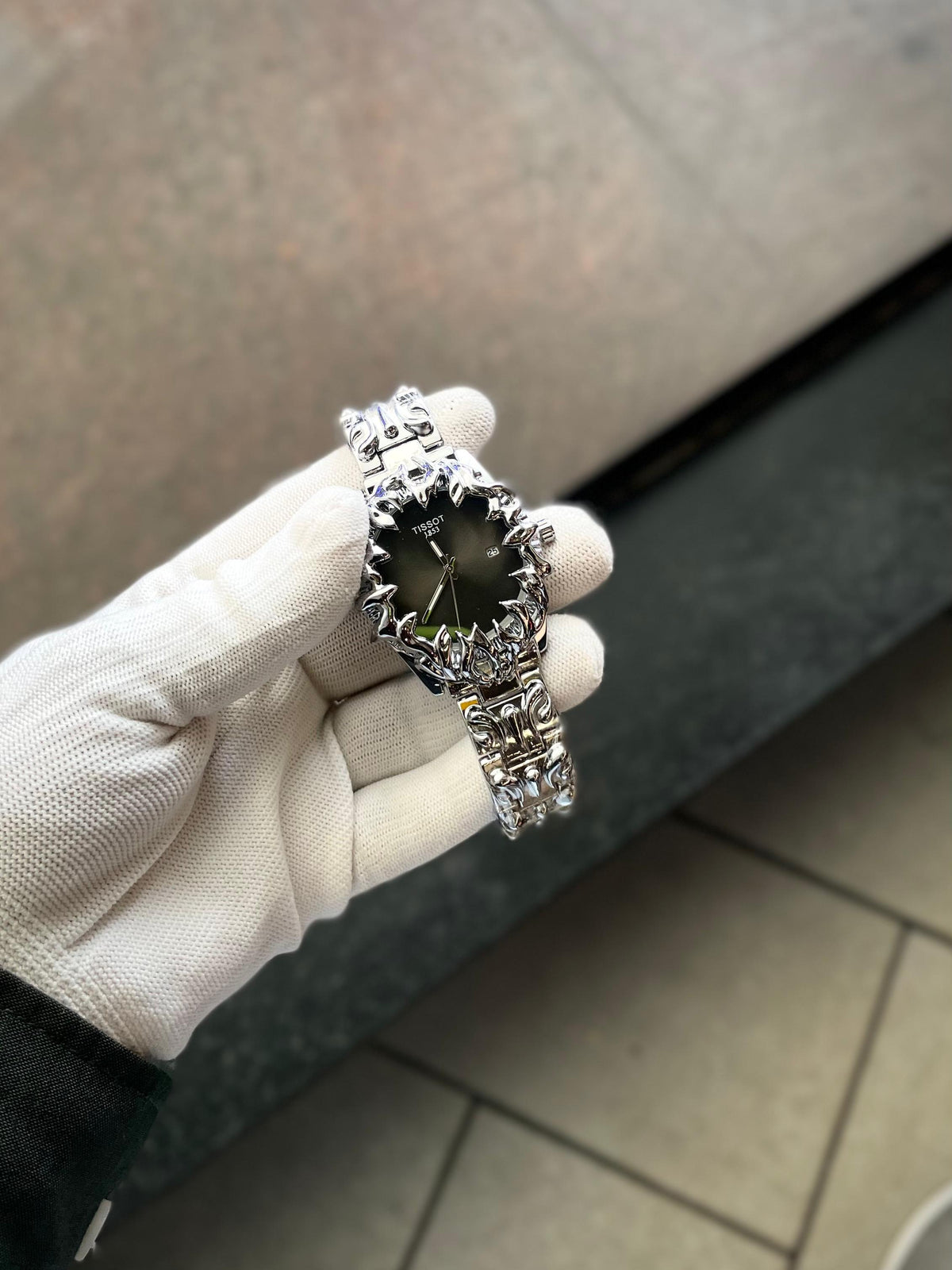 Alabaster Y2K - Gothic Flame - Spiked watches unisex 💀