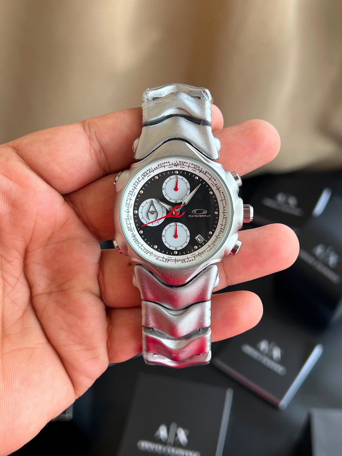 OAKLEY ×GMT ALL CHRONOGRAPH WORKING 🔥
