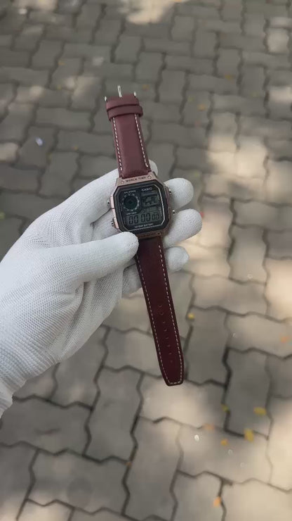 Casio Illuminator World map edition HQ (METAL CASE )💫