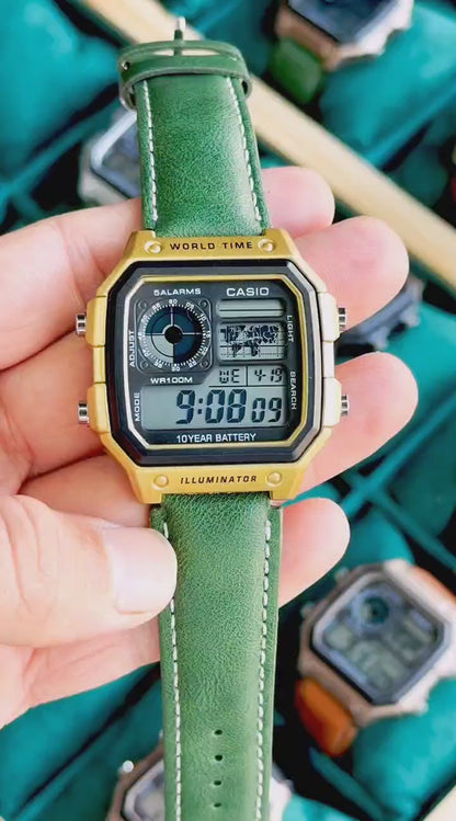 Casio Illuminator World map edition HQ (METAL CASE )💫